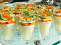 Quelle quantité de soupe froide pour un buffet